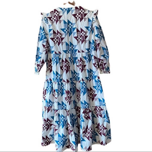 Rebecca minkoff Darcy Dress Blue Quilt 4 nwot small - Picture 5 of 6